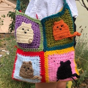 CROCHET CAT BAG